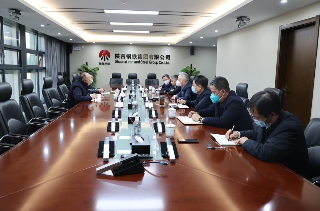 略鋼公司總經(jīng)理劉會圈來陜鋼集團進(jìn)行座談交流