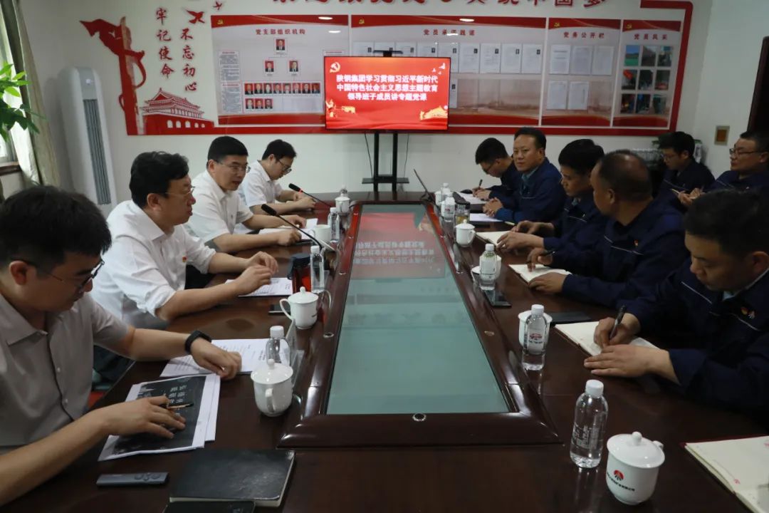 郗九生、韋武強(qiáng)、宗衛(wèi)東到包聯(lián)黨支部講授主題教育專題黨課